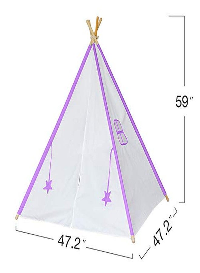 CREATIVE TEXTILES Tent House for Kids Cotton Tent House/Play House for 2 Yrs and Above Kids Purple Colour - Image 5